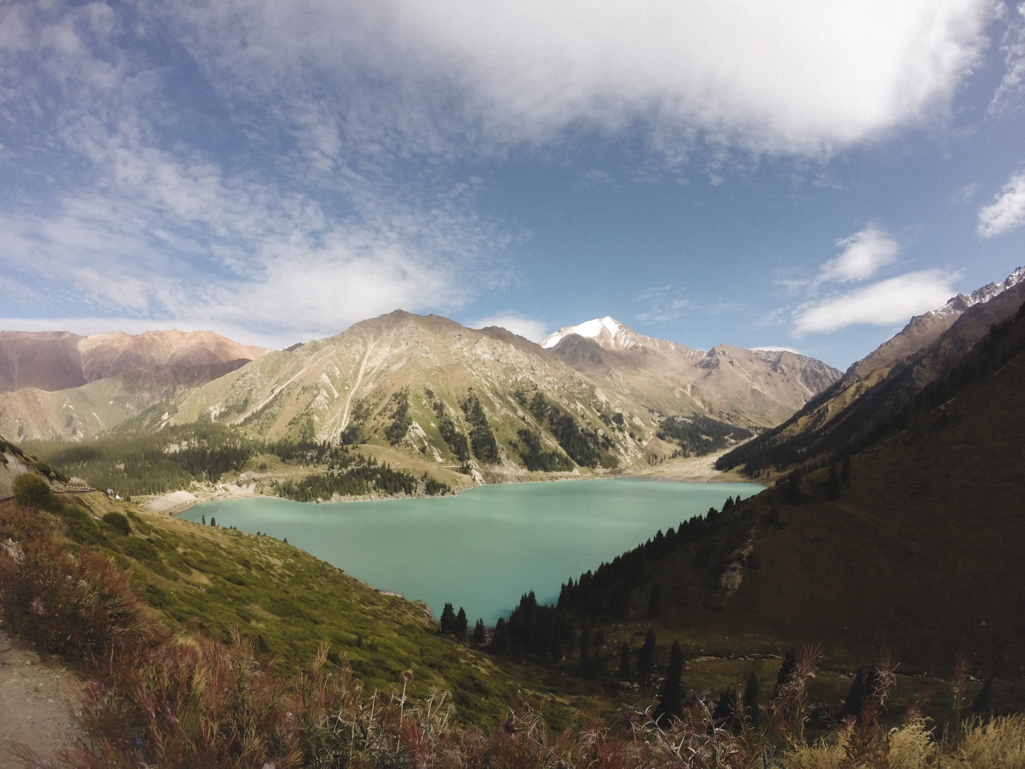 Big Almaty Lake in the heart of Kazakhstan