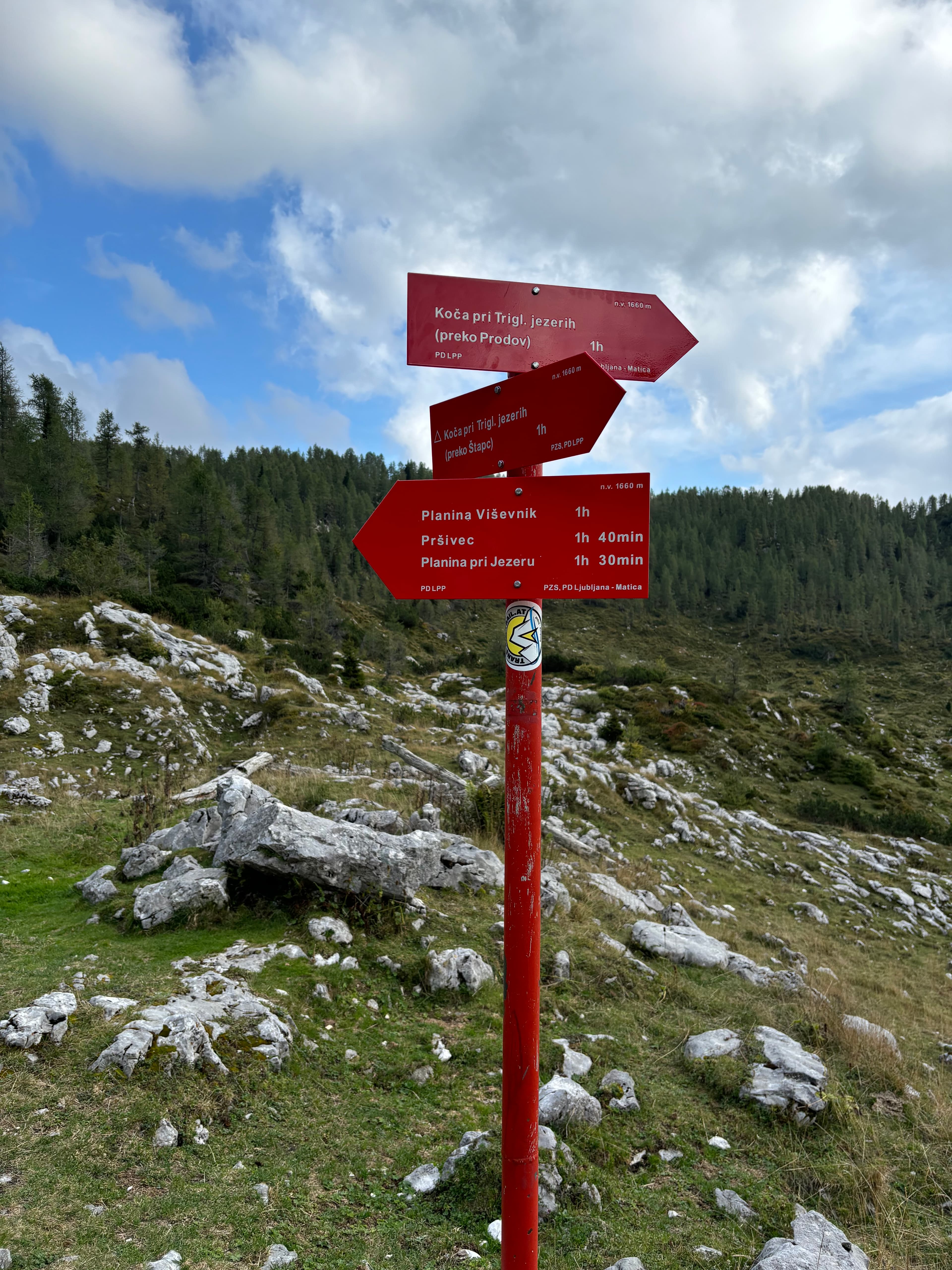 7 lakes hike at Lake Bohinj