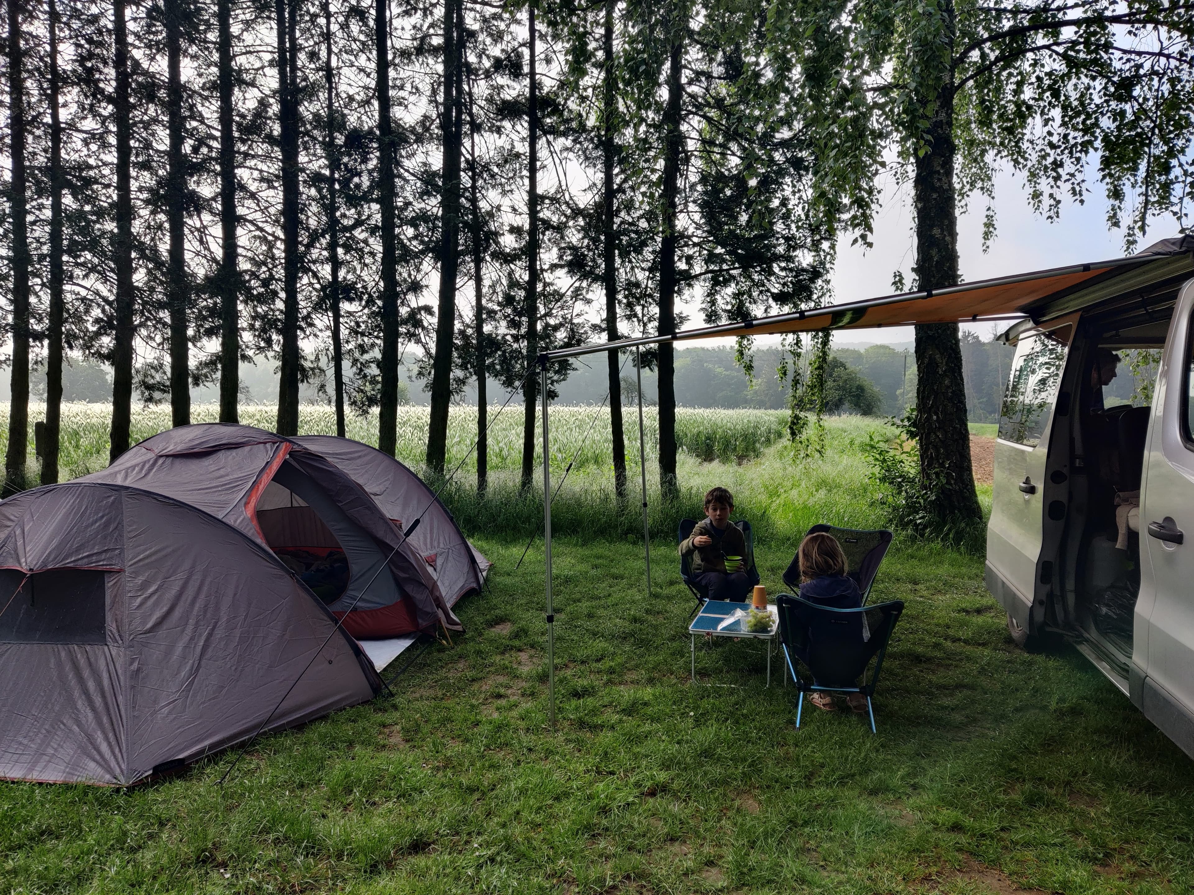 Tent opzetten en de camping verkennen!