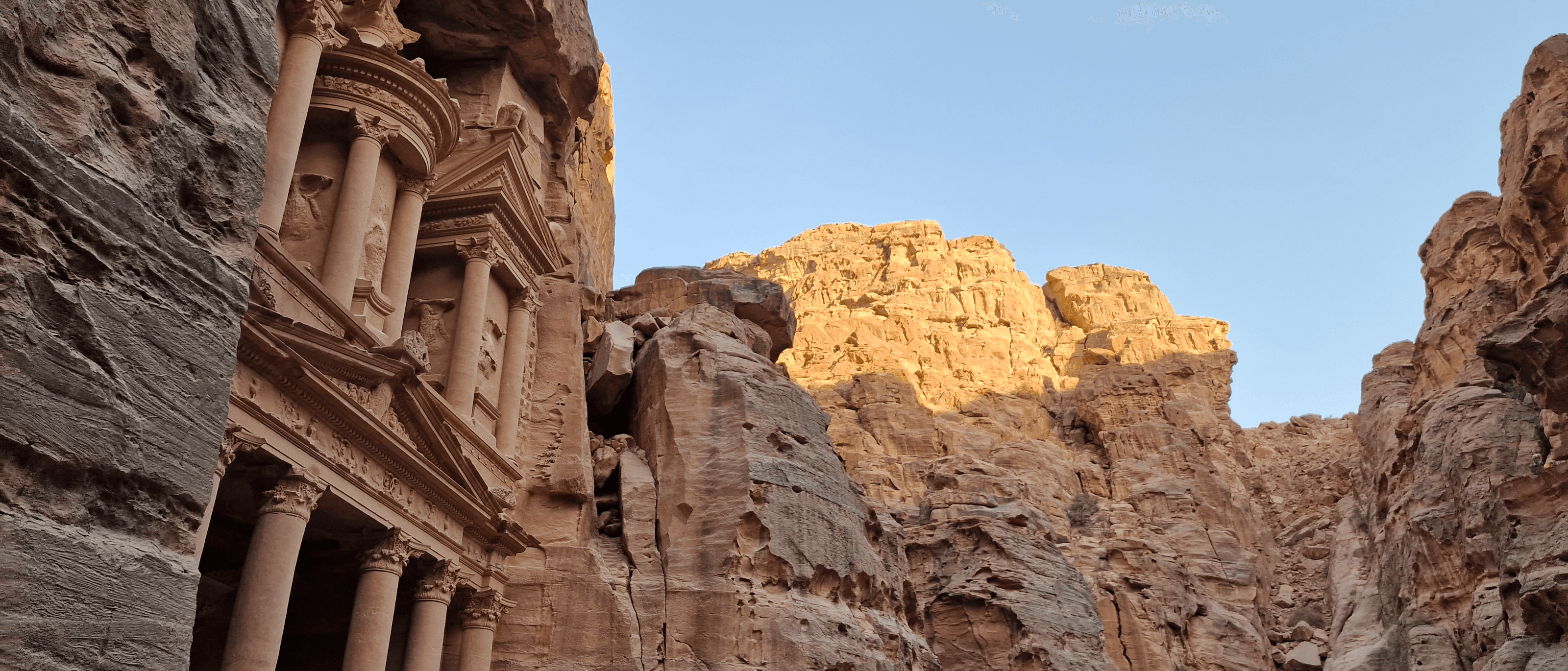 La première randonnée à Petra