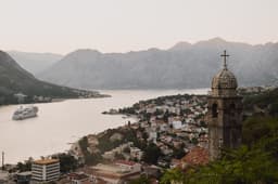 En route to Sveti Stefan passing Ostrog Monastery